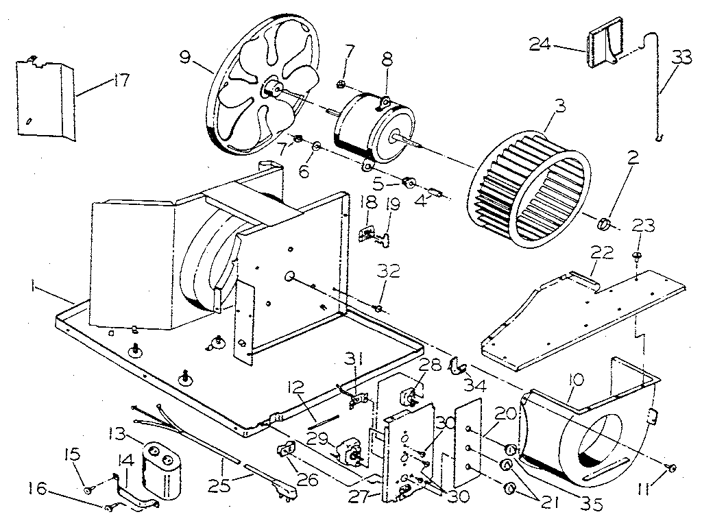 Electrical and air handling parts