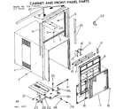 Kenmore 2537781060 cabinet and front panel parts diagram
