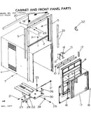 Cabinet and front panel parts