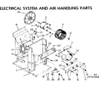 Kenmore 2537781060 electrical system and air handling parts diagram