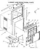 Cabinet and front panel parts