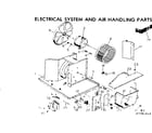 Kenmore 2537781412 electrical system and air handling parts diagram