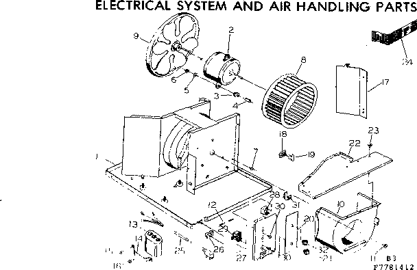 Electrical system and air handling parts