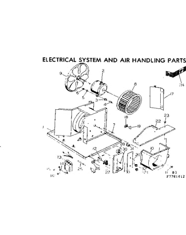 Electrical system and air handling parts