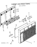 Cabinet and front parts