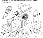 Kenmore 2537781420 electrical system & air handling parts diagram
