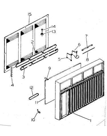 Cabinet and front parts
