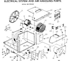 Kenmore 2537781430 electrical system and air handling parts diagram