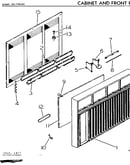 Cabinet and front parts