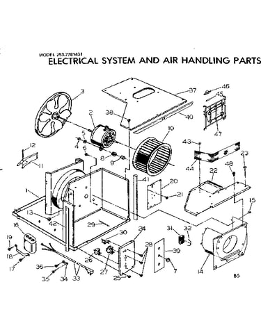 Electrical system and air handling parts