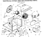 Kenmore 2537781450 electrical system and air handling parts diagram
