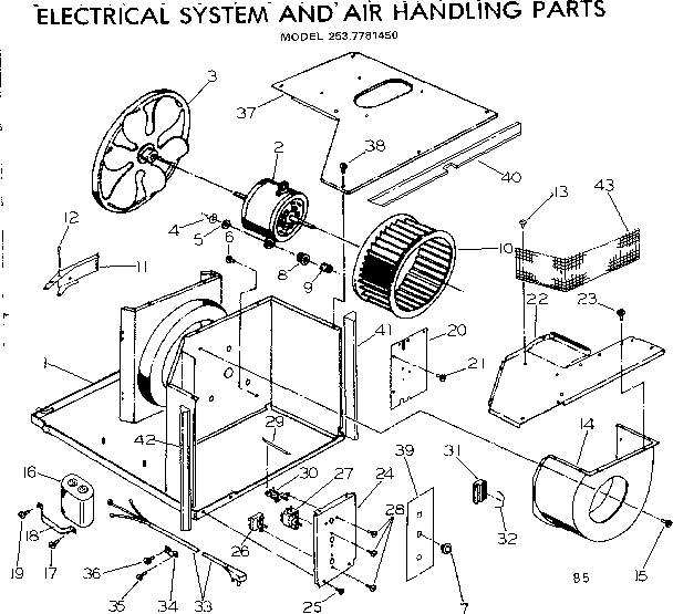 Electrical system and air handling parts