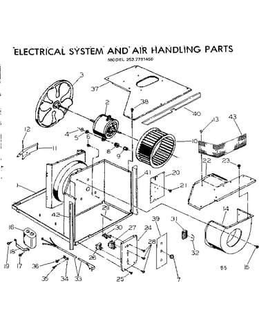 Electrical system and air handling parts