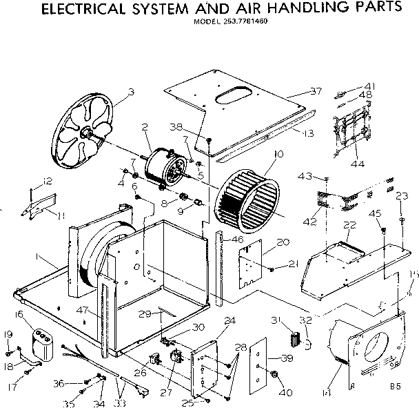 Electrical system and air handling parts