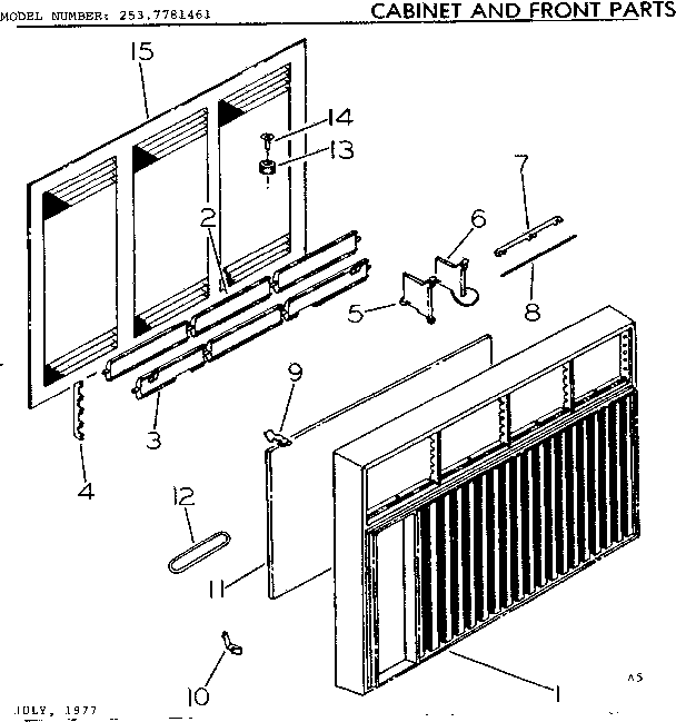 CABINET AND FRONT PARTS