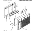 Kenmore 2537781461 cabinet and front parts diagram