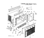 Kenmore 2537782310 cabinet and front parts diagram