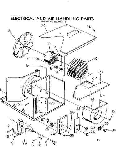 Electrical and air handling parts