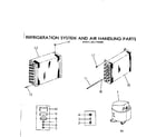 Kenmore 2537782460 refrigeration system and air handling parts diagram