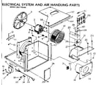Kenmore 2537782460 electrical system and air handling parts diagram