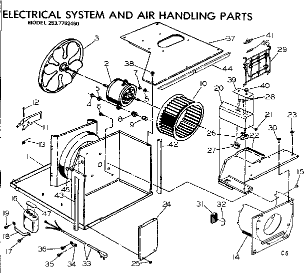 Electrical system and air handling parts