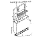 Kenmore 2537782470 cabinet & installation parts diagram