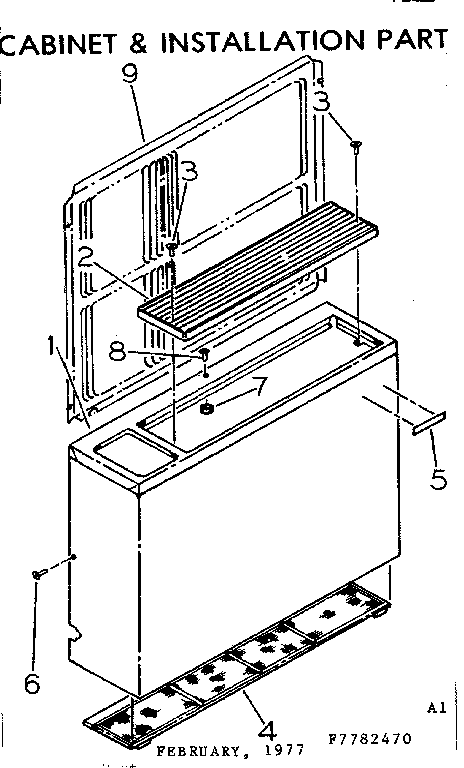 Cabinet & installation parts