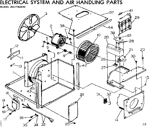 Electrical system and air handling parts