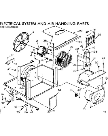 Electrical system and air handling parts