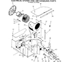 Kenmore 2537782580 electrical system and air handling parts diagram