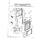 Kenmore 2537790660 cabinet and front panel parts diagram