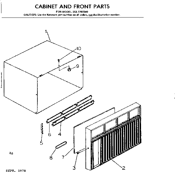 CABINET AND FRONT PARTS