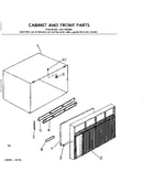 Cabinet and front parts