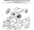 Kenmore 2537790840 electrical system and air handling parts diagram