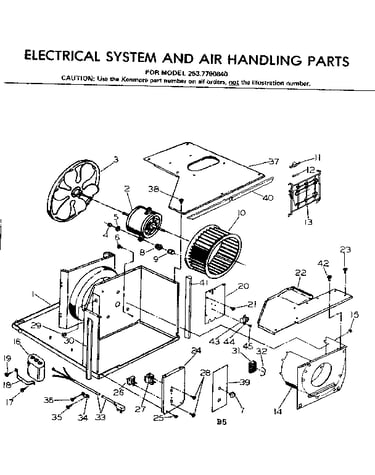 Electrical system and air handling parts