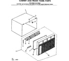 Kenmore 2537790841 cabinet and front panel parts diagram