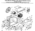Kenmore 2537790841 electrical system and air handling parts diagram