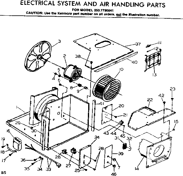 Electrical system and air handling parts