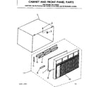 Kenmore 2537790842 cabinet and front panel parts diagram