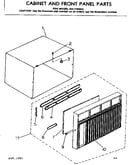 Cabinet and front panel parts