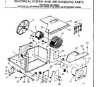 Kenmore 2537790842 electrical system & air handling parts diagram