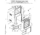 Kenmore 2537790860 cabinet and front panel parts diagram