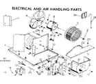 Kenmore 2537790890 electrical and air handling parts diagram