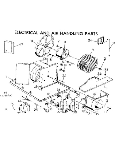 Electrical and air handling parts