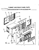 Cabinet and font panel parts