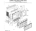 Kenmore 2537790991 cabinet and front panel parts diagram