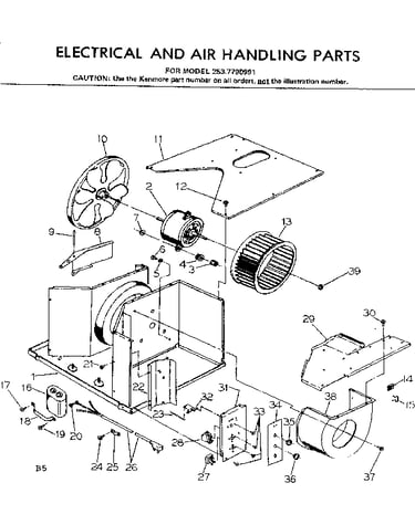 Electrical and air handling parts