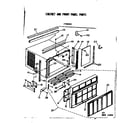 Kenmore 2537790992 cabinet and front panel parts diagram