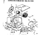 Kenmore 2537790992 electrical and air handling parts diagram