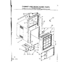 Kenmore 2537791060 cabinet and front panel parts diagram
